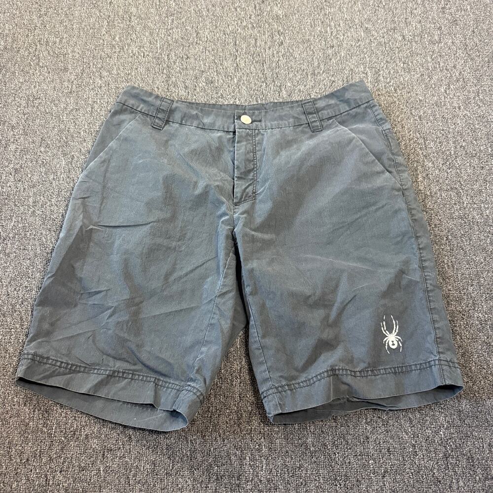 Vintage Y2k Spyder Black Skater Cargo Surf Shorts Men's Small 32 X 8
